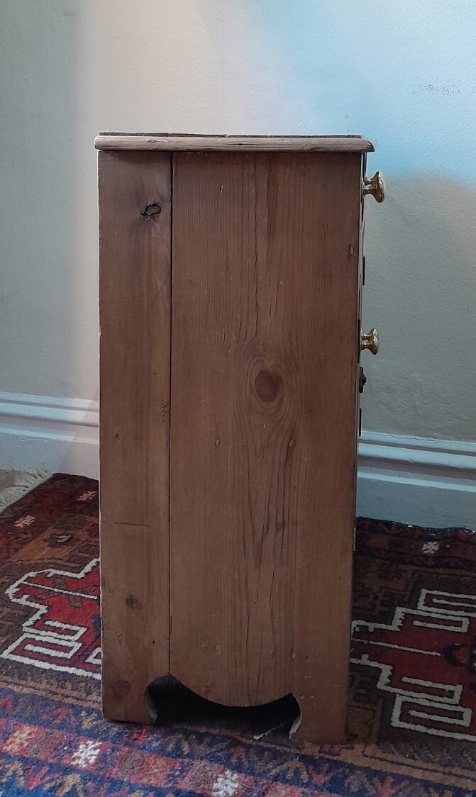 Antique Small Pine Stripped Waxed Pine Cupboard eBay