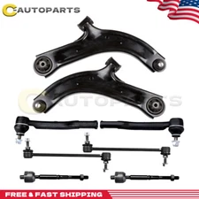 Front Lower Control Arm Ball Joints Tie Rod Ends For 2007-2013 Nissan Cube Versa