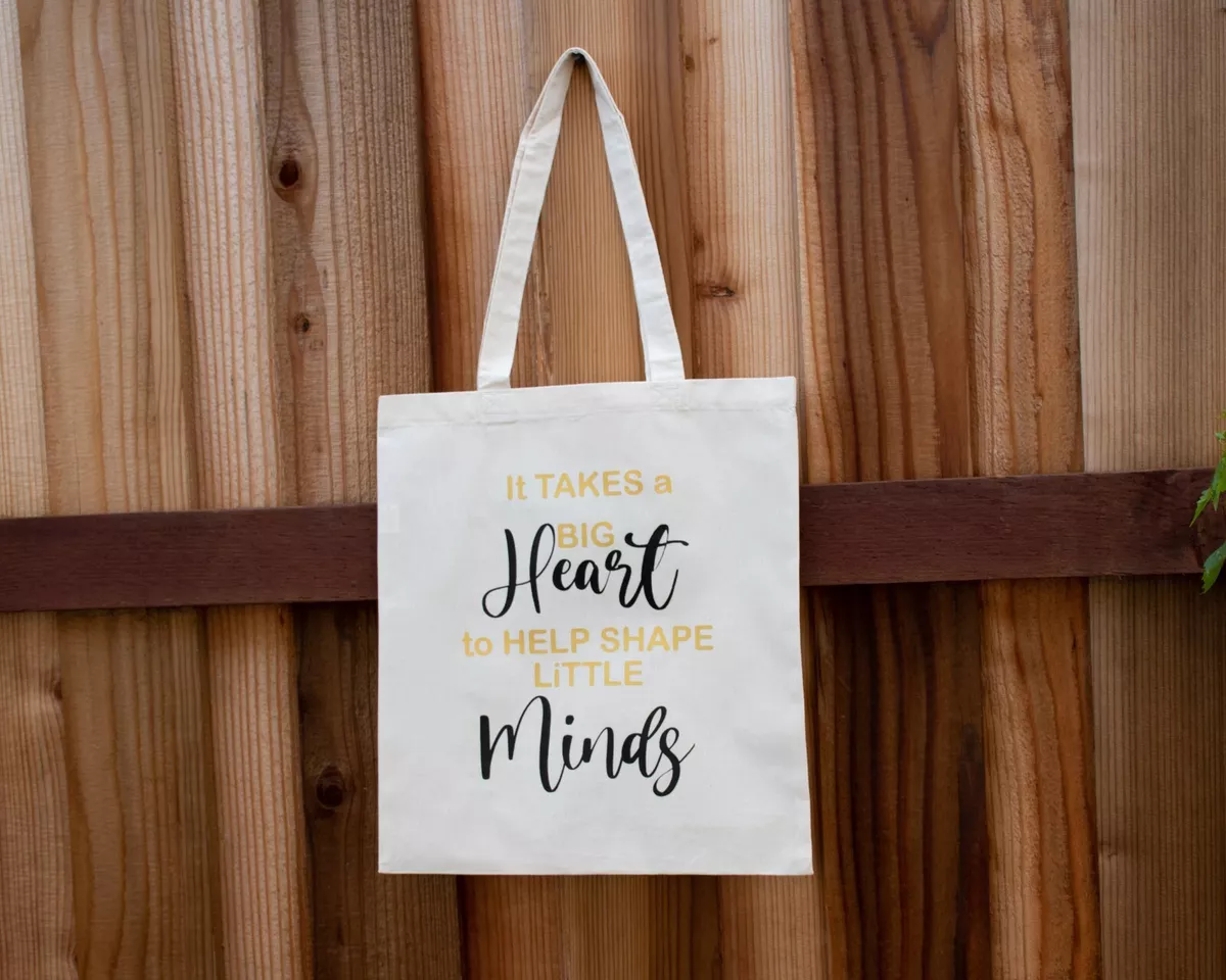 Teachers day top tote bag