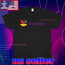 NEW SHIRT STOP & SHOP SUPERMARKET LOGO UNISEX T-SHIRT FUNNY AMERICAN SIZE S-5XL
