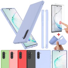 Per Samsung Galaxy Note 10/10 Plus 5G Custodia Silicone con Protezione Schermo