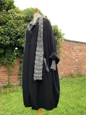 Stunning Truly Special Wool Quilted Balloon Coat By Kamuflage + Shawl 14 16 18