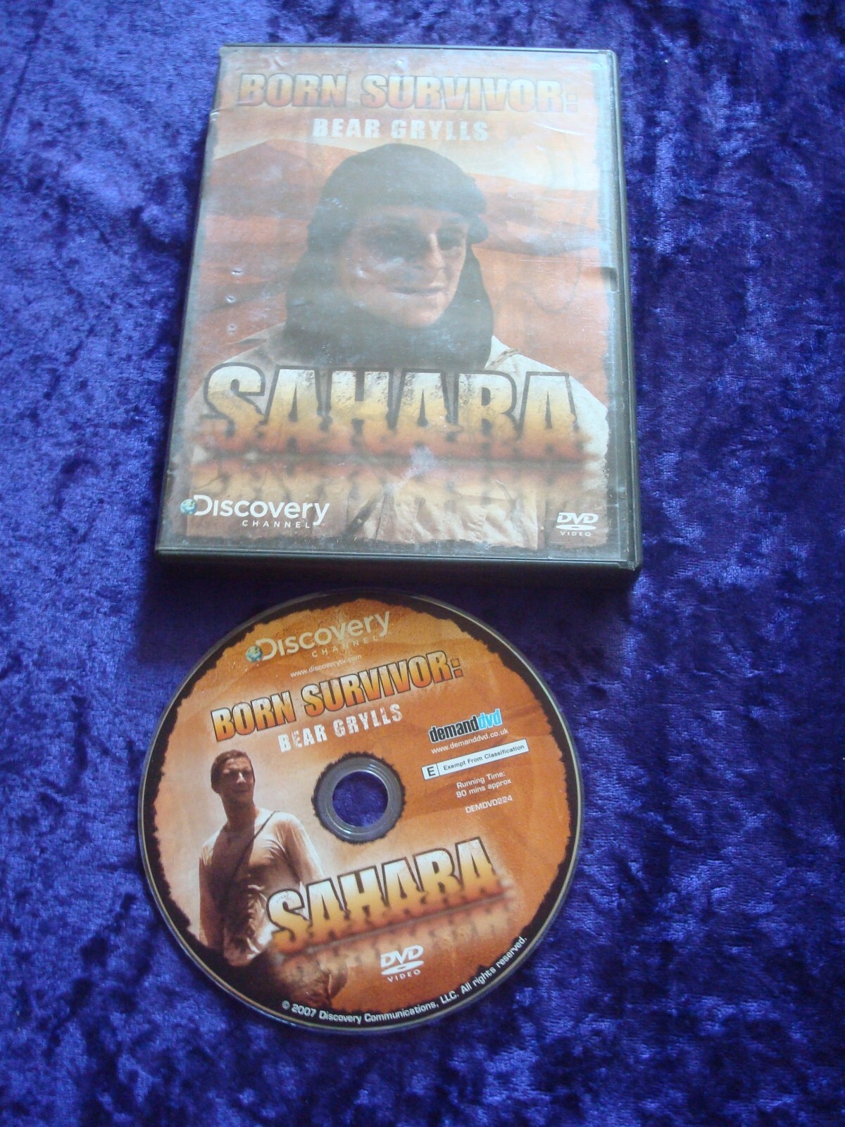 DVD SAHARA BORN SURVIVOR BEAR GRYLLS DISCOVERY CHANNEL ADVENTURER ALL REGIONS