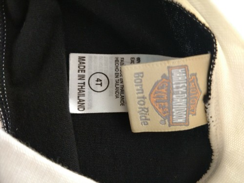 Harley Davidson negro, naranja y blanco 2 piezas Conjunto de pantalones cortos 4T - Imagen 5 de 8