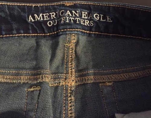 AMERICAN EAGLE AE Skinny Dark Wash Jeans Embellished Studs Studded Women's 2 - Picture 10 of 10