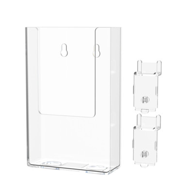 Slatwall 4'' Trifold Brochure Holder Literature Display 2 Pack