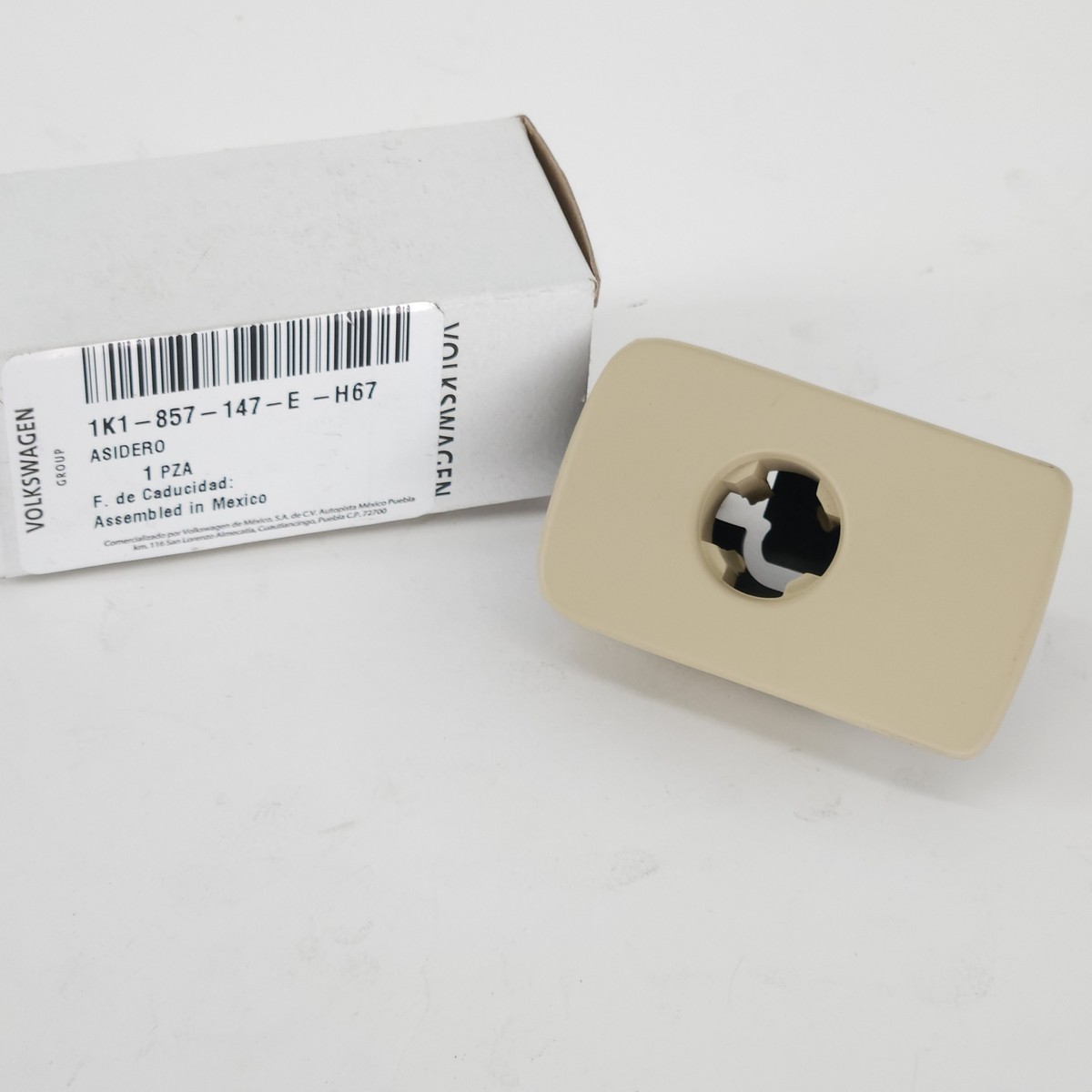 Genuine OEM VW 1K1-857-147-E-H67 Beige Glove Box Handle Latch 2010