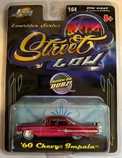STREET LOW 1:64 Scale  '60 CHEVY Red Impala by Jada Toys (Lowrider Series)