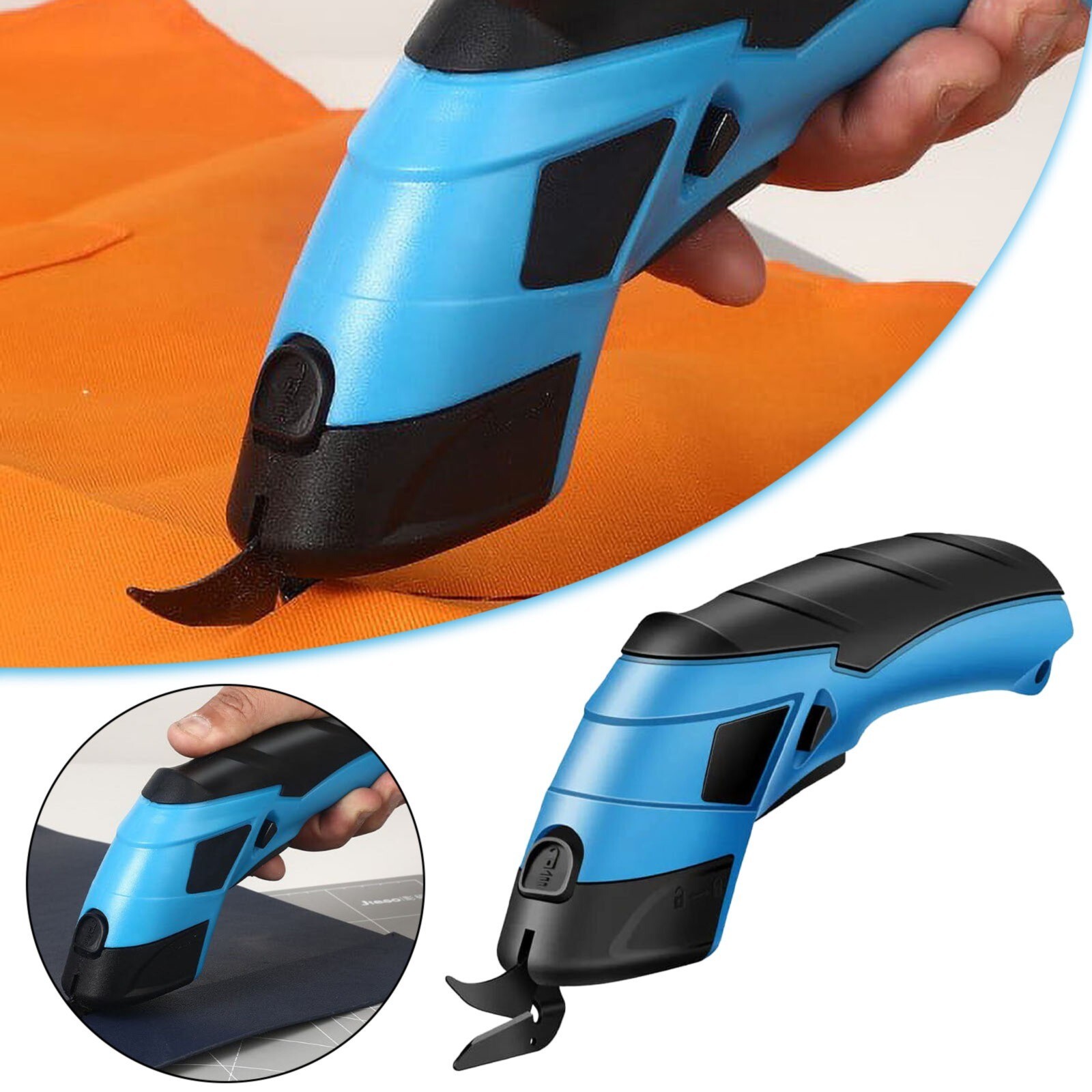 Fabric Scissors Box Cutter Cordless Craft Sewing Cutting Tool Sharp Precision-image