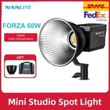 DHL Nanlite Forza 60 60W 5600K Portable COB LED Spotlight Photography Lighting