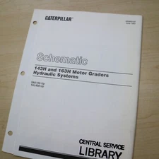 Caterpillar 143h 163h motor grader Hydraulic System Schematic Manual diagram 5ak