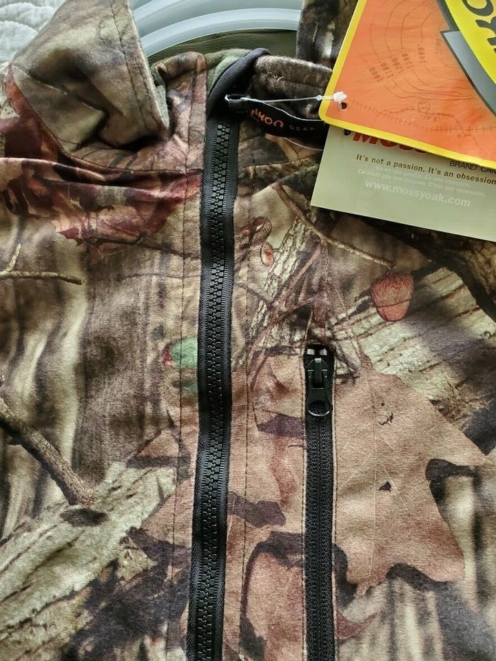 Nuevo Pullover Para Hombre Camuflado Yukon Gear Media Cremallera Polar Factor de Olor Roble Mossy Talla L Foto 4 de 4