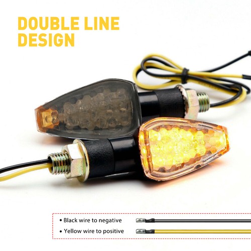2X Motorcycle LED Signals Turn Blinker Light Indicator For Kawasaki Ducati BMW - Picture 6 of 10