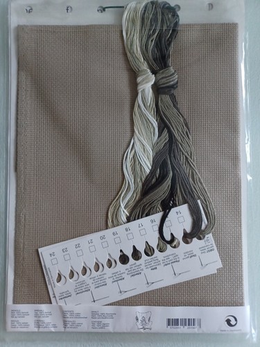 NEW, UNUSED, PERMIN COUNTED CROSS STITCH KIT. SEPIA TONED LANDSCAPE. 12-5156. - Picture 2 of 2