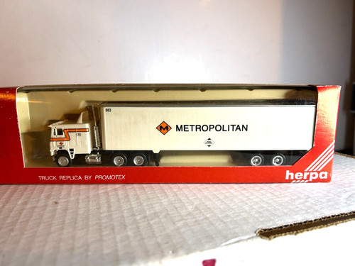 HERPA #6122 Kenworth cabina de 10 ruedas con remolque de caja de 45' "T.S.M.T."  1:87 | Zustand: New