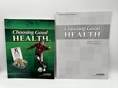 Abeka 6th Grade Choosing Good Health Student Text & Quizzes/Tests - NEW
