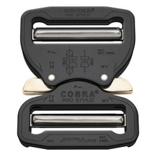 AustriAlpin 45mm Male  Female Adjustable Black Cobra Buckle XL Ears- FY45KVV-XL