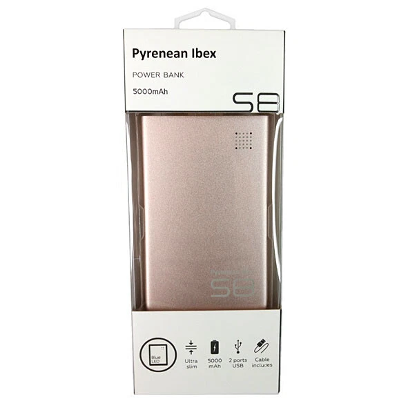 High Quality Aluminium Casing Pyrenean Ibex S8 Ultra Slim Fast Charge Power Bank - Image 3 of 4