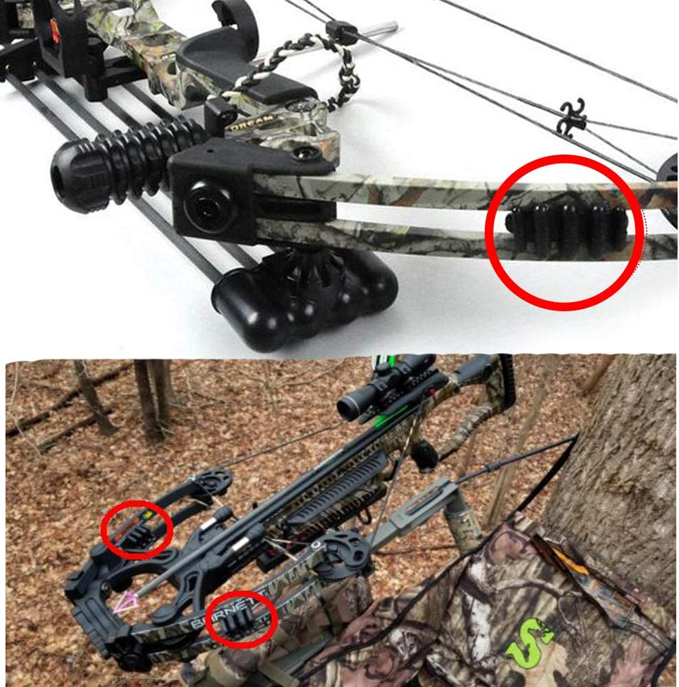 2 Pcs Compound Bow Limb Dampeners Archery Bow Stabilizer Silencers