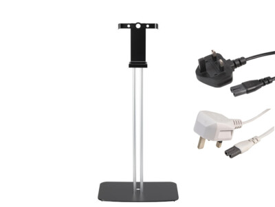 Mountson Premium Bodenständer Sonos Five Play: 5 horizontal vertikal schwarz + Kabel