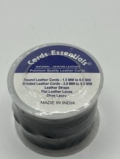Cords Essentials Round Genuine Leather String Cord Rope for Jewelry Making