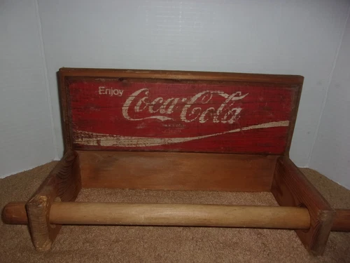 Handmade Vintage Coca-Cola Paper Towel Holder
