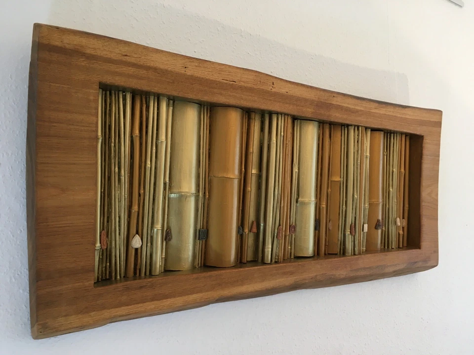 Wandobjekt, Relief, Unikat, Mixed Media, „NANDINA“ direkt vom Künstler - Bild 4 von 4