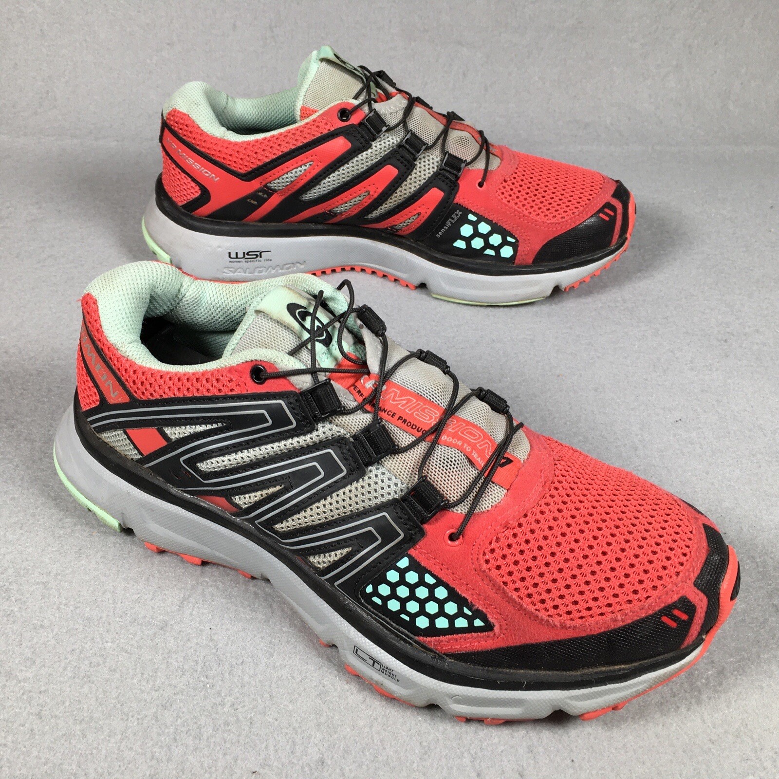 Scarpe Salomon XR Mission 1 donna 7 5 rosse trail running escursionismo sneaker atletica