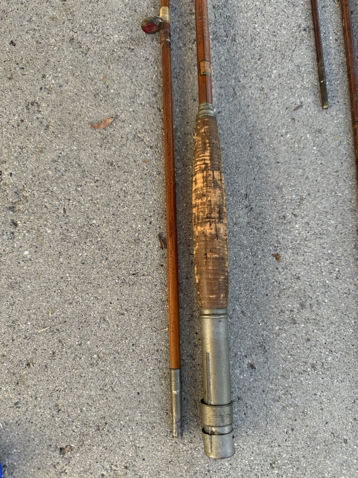 Collection Of Four Antique Vintage Fishing Poles