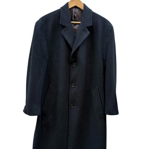 Abrigo Nordstrom by Jacob Siegel Hecho en Italia Lana de Cordero/Cachemira Negro Talla 40/S - Imagen 2 de 13