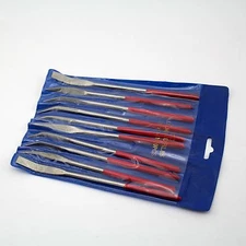 10Pcs 7" inch 180mm x5mm Diamond Coated Riffler File Files Set Jewelry Repair