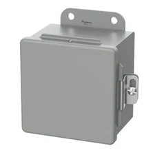 ⚡️Hoffman A606CH Junction Box Enclosure Clams Hinge Gray Steel 6x6x4 CH NEMA 12