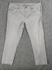 Hickey Freeman Jeans Mens 38x30 Gray Slim Fit Straight Leg Pants