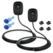 2Pcs SPST Water Drop Shape Paste Type Button Switch 12V-230V/10A, Off/On Switch