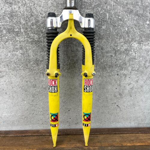 Vintage Rock Shox Quadra 21R Fork 1 1/8 Threadless 26 7.25 Rockshox Parts - Picture 2 of 18