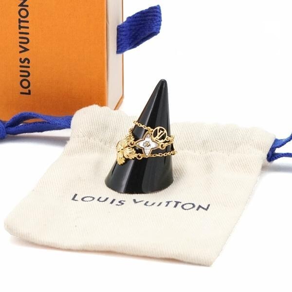 【SALE】LOUIS VUITTON/BLOOMING STRASS RINGS SET/3個で1セット Louis Vuitton Gold Blooming Strass Gold Ring Set New – The
