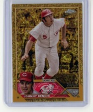 Johnny Bench 2023 Topps Chrome Gilded mini diamond #'d 20/50