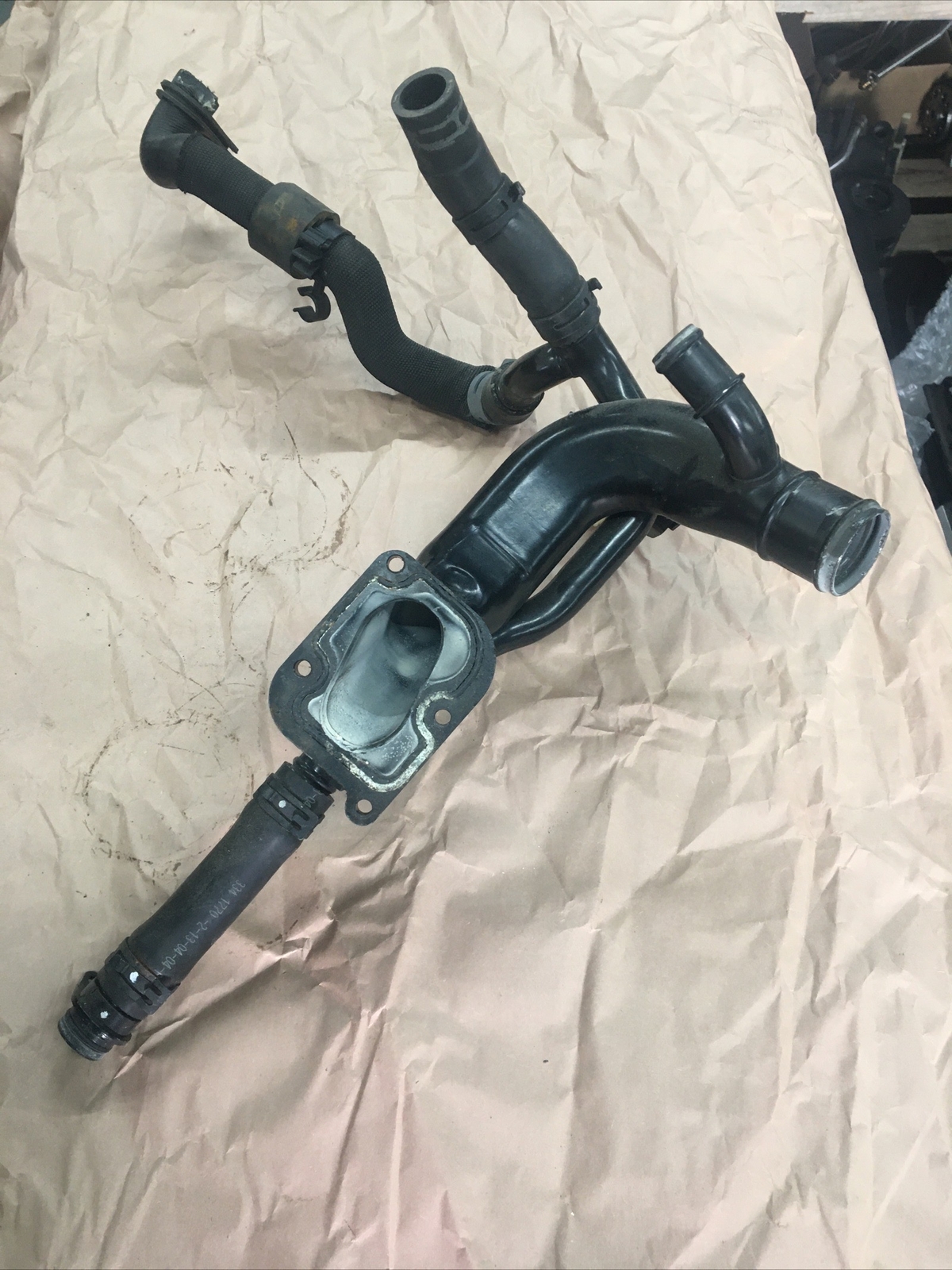 03-12 Bentley Continental GT GTC Flying Spur Coolant Water Hose Tube Pipe OEM