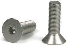 3/8-24 Flat Head Socket Cap Screws Allen Bolts Stainless Steel Screws - QTY 25