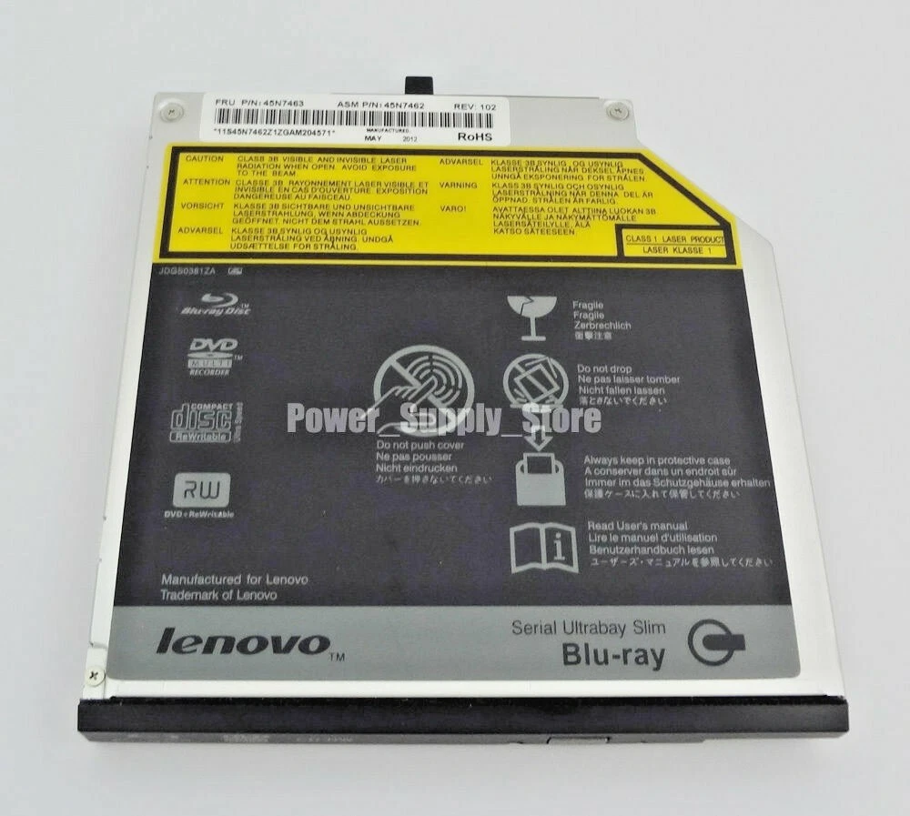 Genuine Lenovo Thinkpad W510 W520 W530 Blu-ray BD-RE Writer DVDRW Burner  Drive