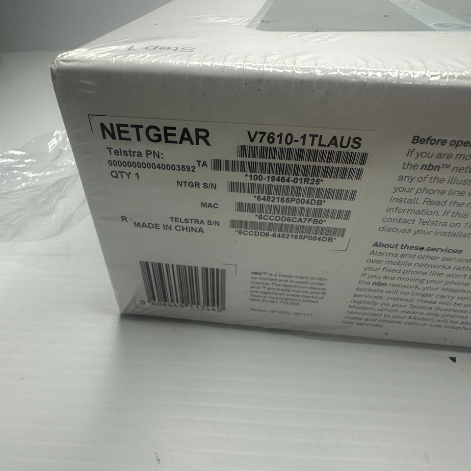 Telstra Business Smart Modem/Netgear V7610-1TLAUS Router - Image 2 of 3