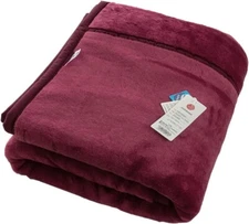 Nishikawa Blanket Double Layer Acrylic Single Size 140x200cm Made in Japan Red