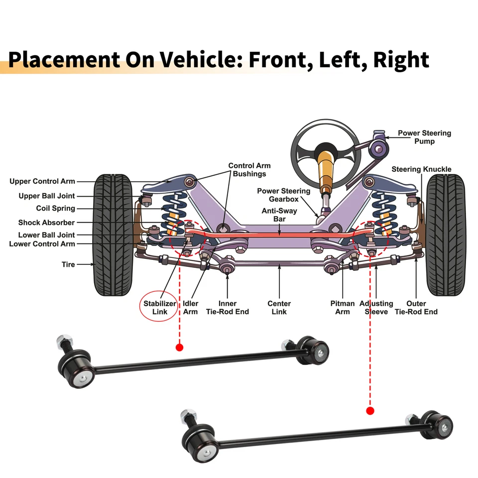 Pack (1) Barra Estabilizadora Eslabón Peugeot 301 2014-2020 Foto 4 de 4