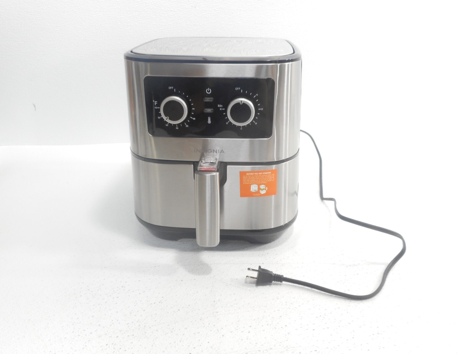 Insignia 5Quart Analog Air Fryer Stainless Steel NSAF5MSS2 USED