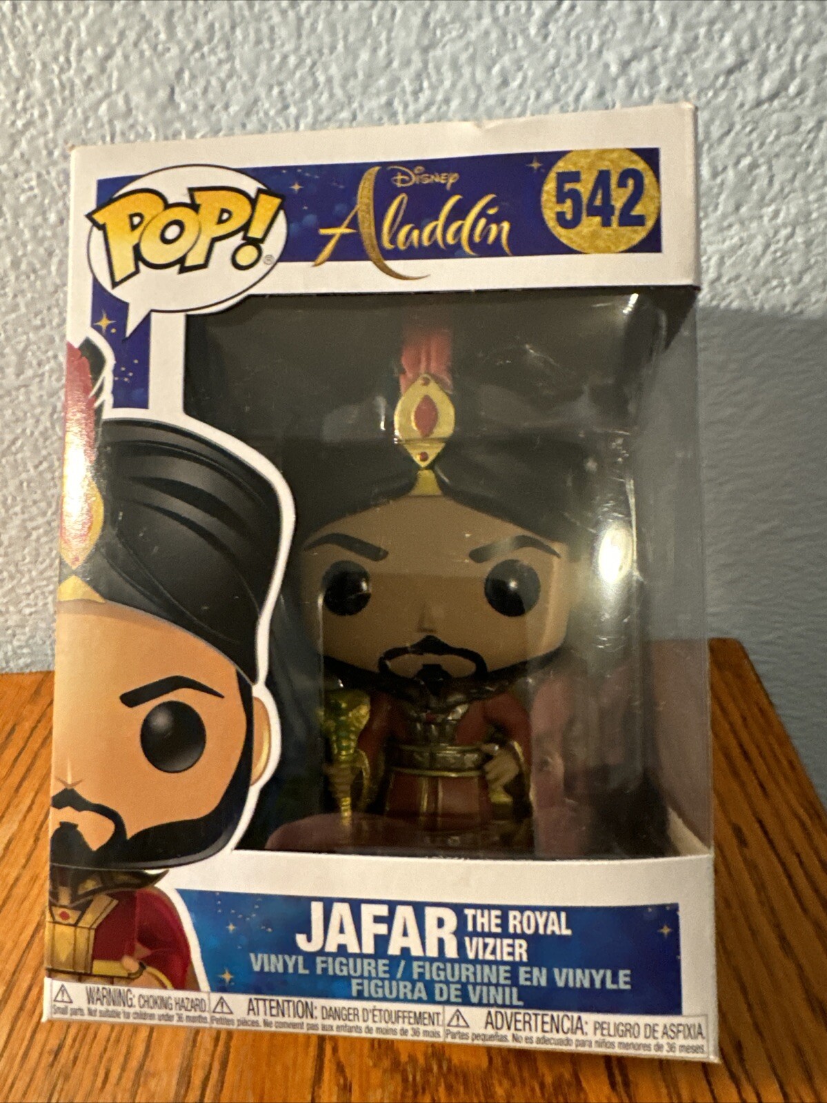 Funko Pop Jafar The Royal Vizier #542 Disney Figure Aladdin With Pop Protector