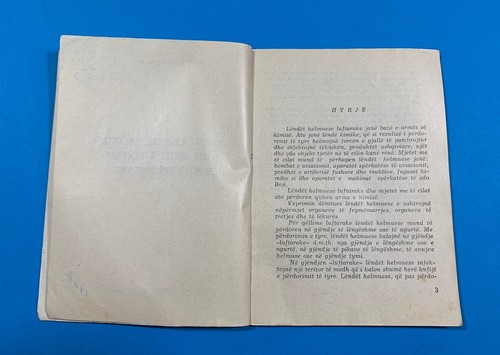 OLD ALBANIA BOOK-ENVER LAGJI-LENDET HELMUESE LUFTARAKE-MJETET E MBROJTJES-1973 - Picture 4 of 19