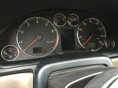 For Audi A6 C5 1997-2004 Polished Aluminum Trim Rings for Instrument Cluster x6 - Picture 9 of 9