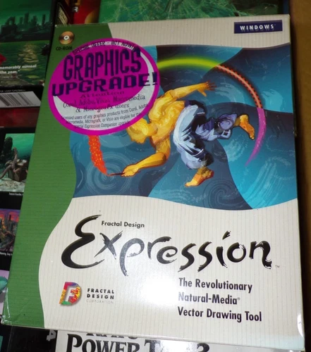 Fractal Design Expression, 1996, PC CD-ROM, Windows & Mac, Vector Drawing Tool