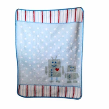 2014 Baby Vision Luvable Friends High Pile Robot Plush Security Blanket 29"X37"