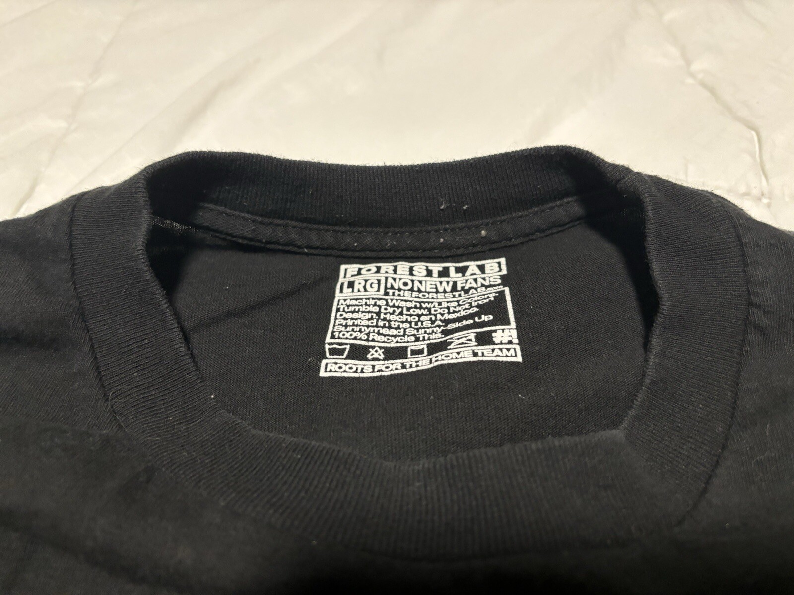 FILA T shirt 2017 The Forest Lab Lakeshow Records taglia L Lakers Death Row parodia rap